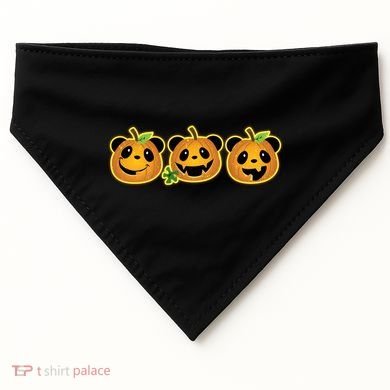 Halloween Panda Pumpkins USA-Made Doggie Bandana