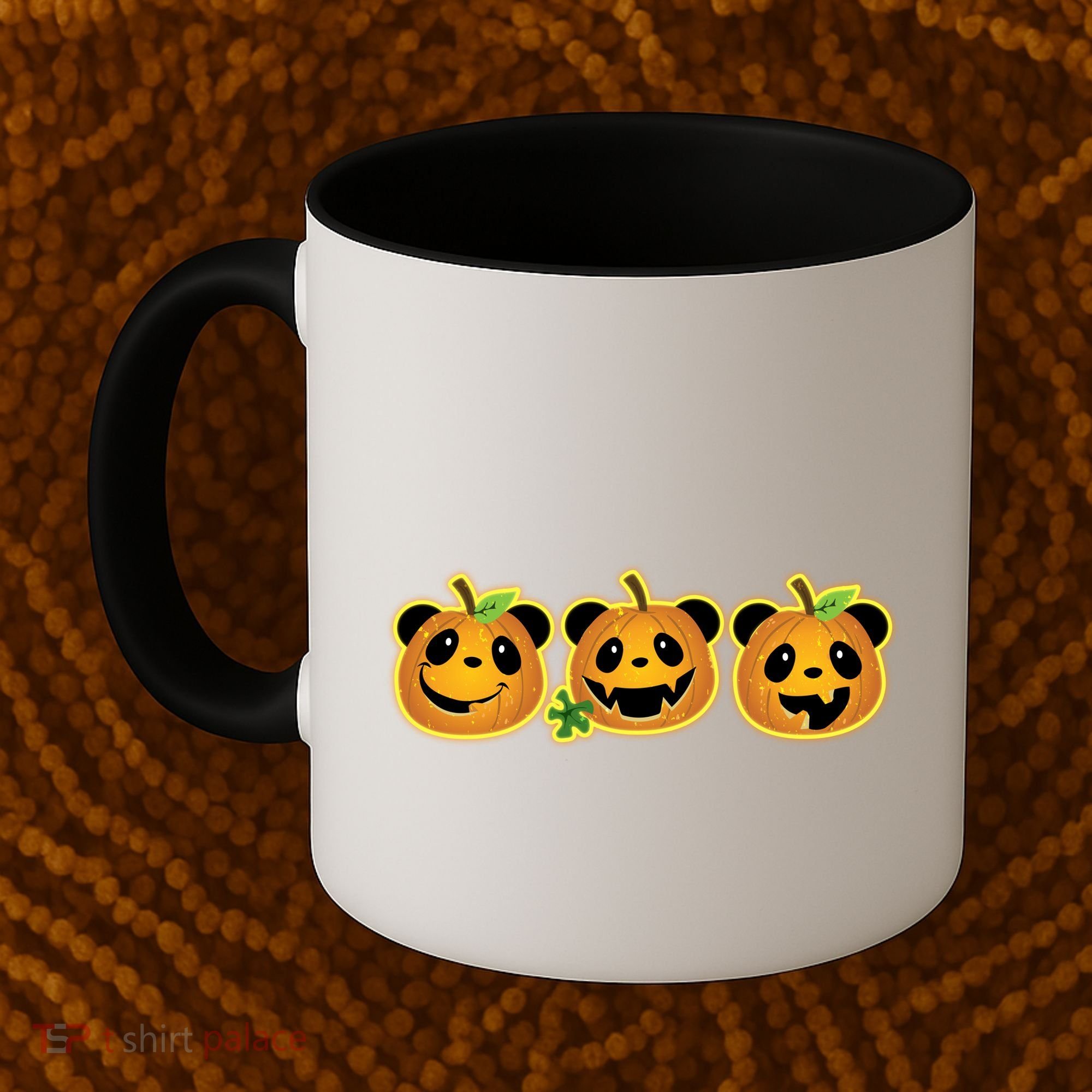Halloween Panda Pumpkins Coffee Mug