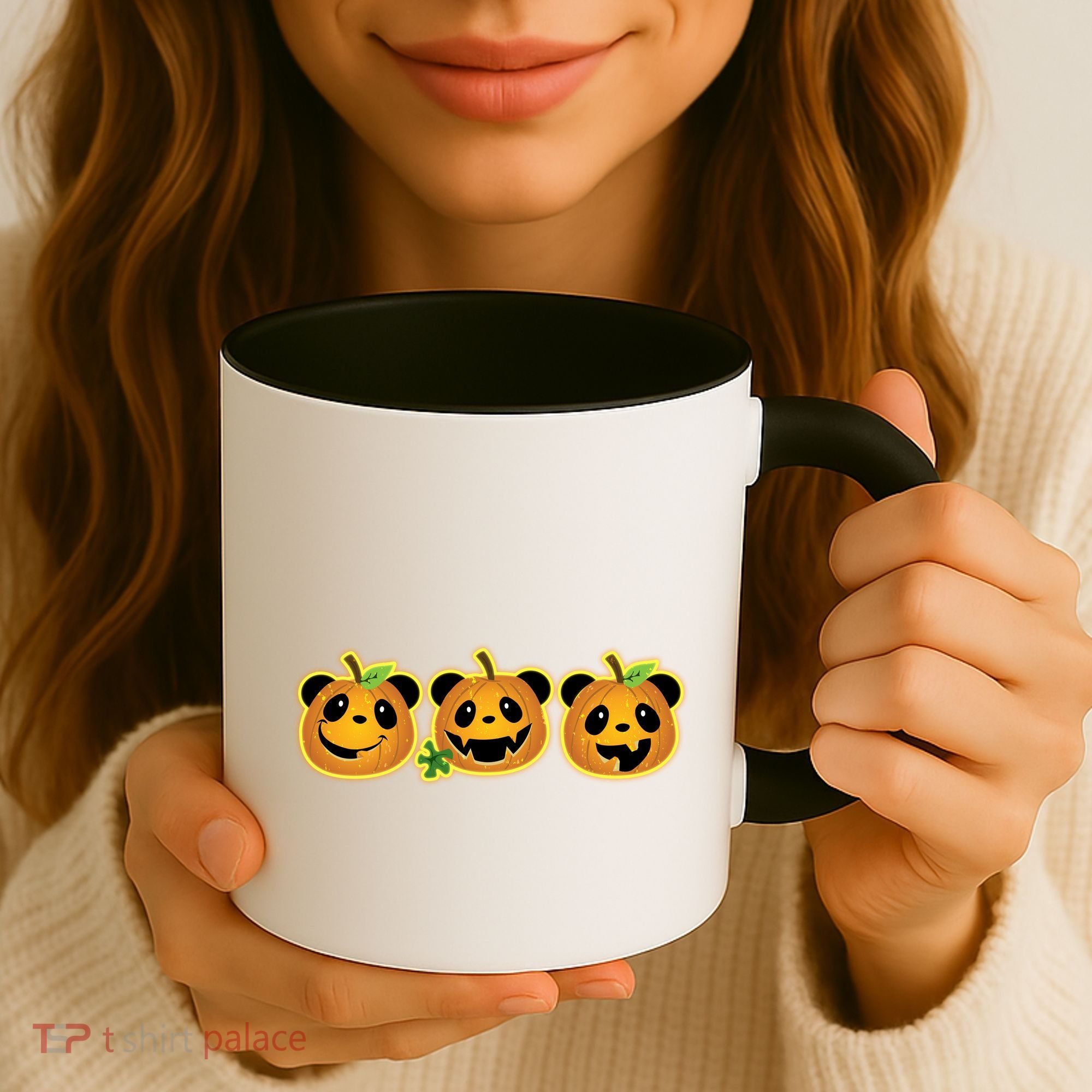 Halloween Panda Pumpkins Coffee Mug