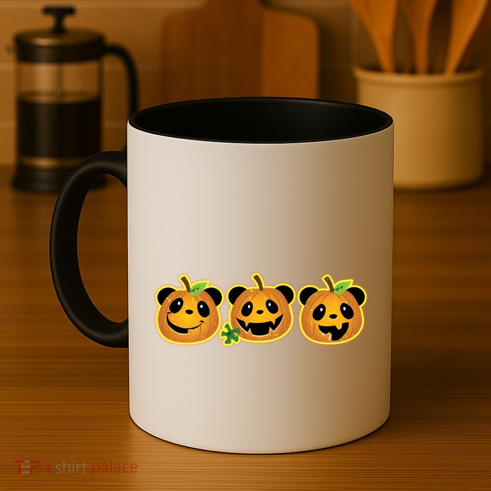 Halloween Panda Pumpkins Coffee Mug