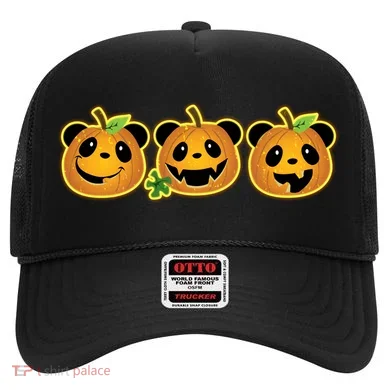 Halloween Panda Pumpkins Hat