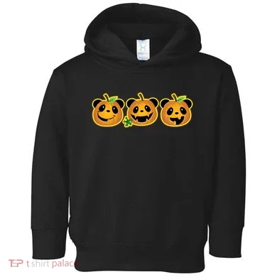 Halloween Panda Pumpkins Toddler Hoodie