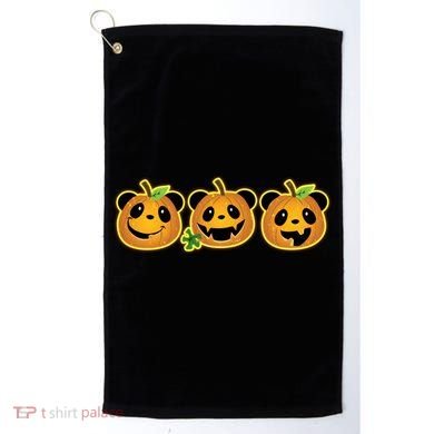 Halloween Panda Pumpkins Golf Towel
