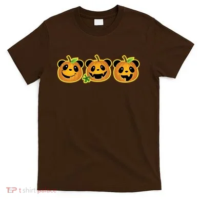 Halloween Panda Pumpkins T-Shirt