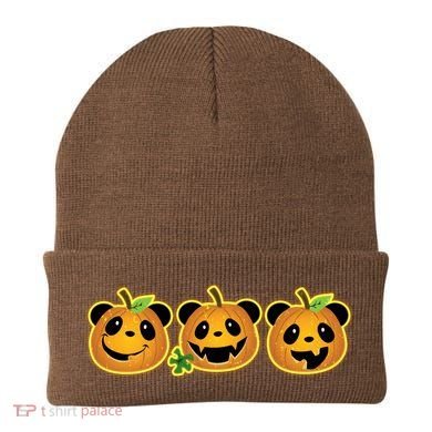 Halloween Panda Pumpkins Beanie