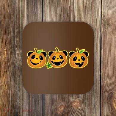 Halloween Panda Pumpkins Coaster