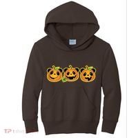Halloween Panda Pumpkins Kids Hoodie thumb 0