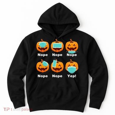 Halloween Pandemic Pumpkin Mask Funny Cute Hoodie