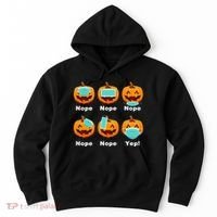 Halloween Pandemic Pumpkin Mask Funny Cute Hoodie thumb 0