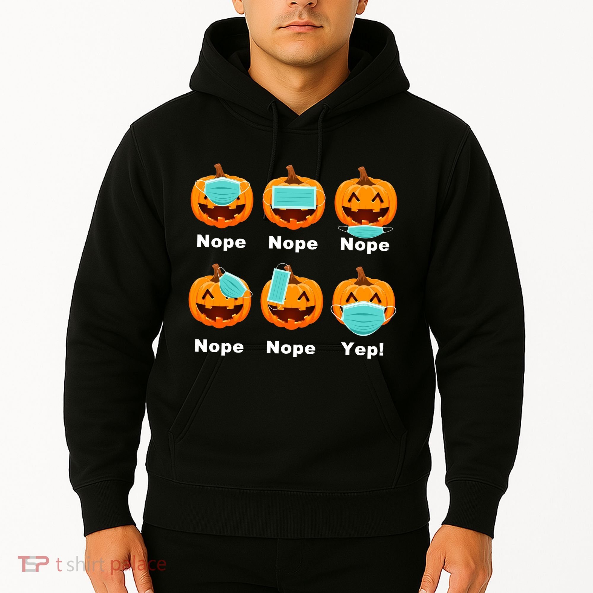 Halloween Pandemic Pumpkin Mask Funny Cute Hoodie