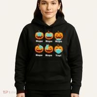 Halloween Pandemic Pumpkin Mask Funny Cute Hoodie thumb 5