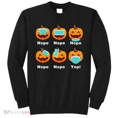 Halloween Pandemic Pumpkin Mask Funny Cute Sweatshirt