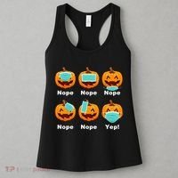 Halloween Pandemic Pumpkin Mask Funny Cute Women's Tank Top thumb 3