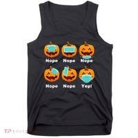 Halloween Pandemic Pumpkin Mask Funny Cute Tank Top thumb 0