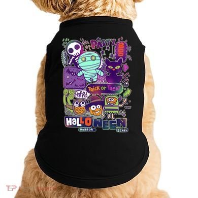 Halloween Party Doodles Doggie Tank
