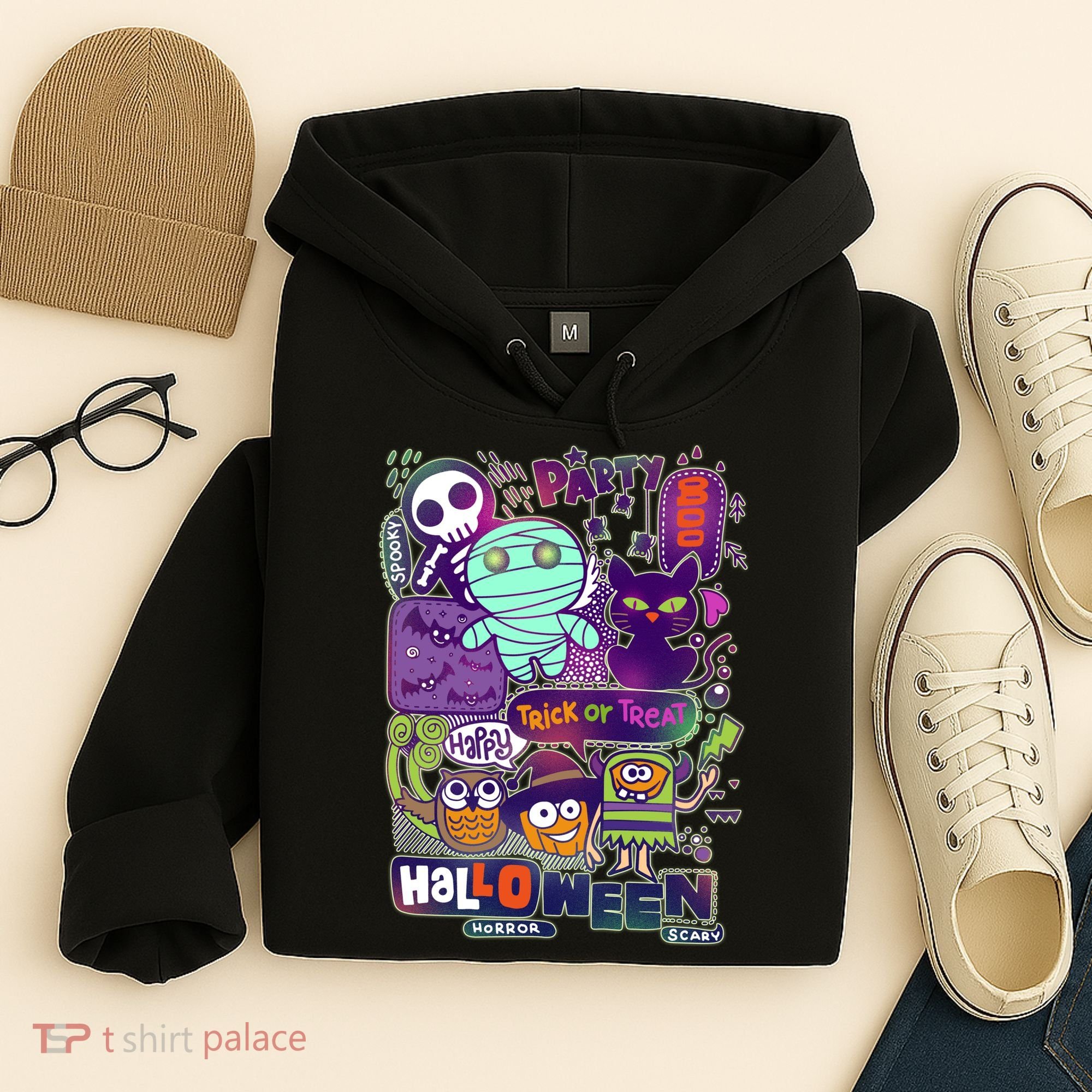 Halloween Party Doodles Hoodie
