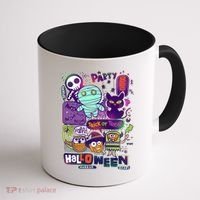 Halloween Party Doodles Coffee Mug thumb 1