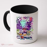 Halloween Party Doodles Coffee Mug thumb 0
