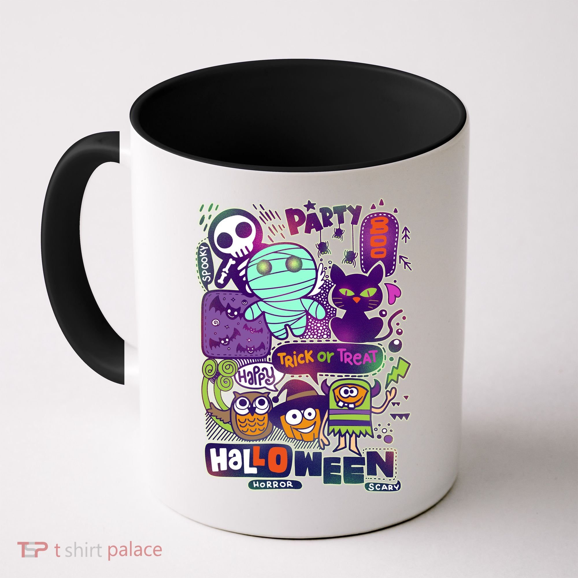 Halloween Party Doodles Coffee Mug