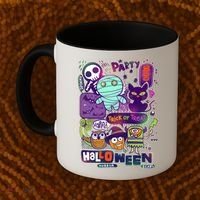 Halloween Party Doodles Coffee Mug thumb 2