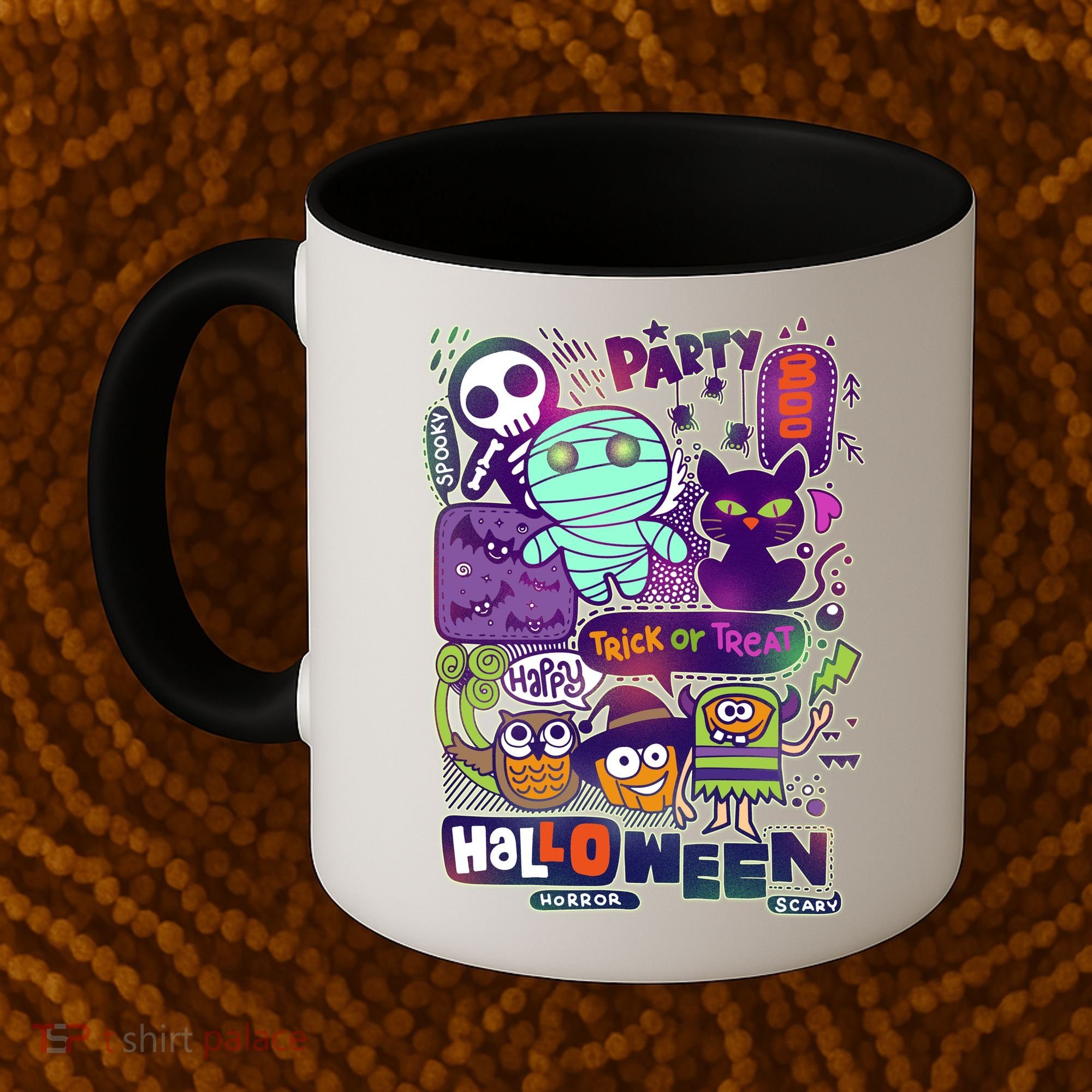 Halloween Party Doodles Coffee Mug