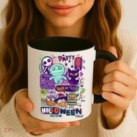 Halloween Party Doodles Coffee Mug thumb 3