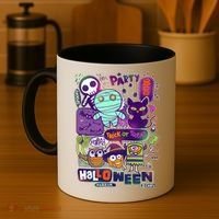 Halloween Party Doodles Coffee Mug thumb 4
