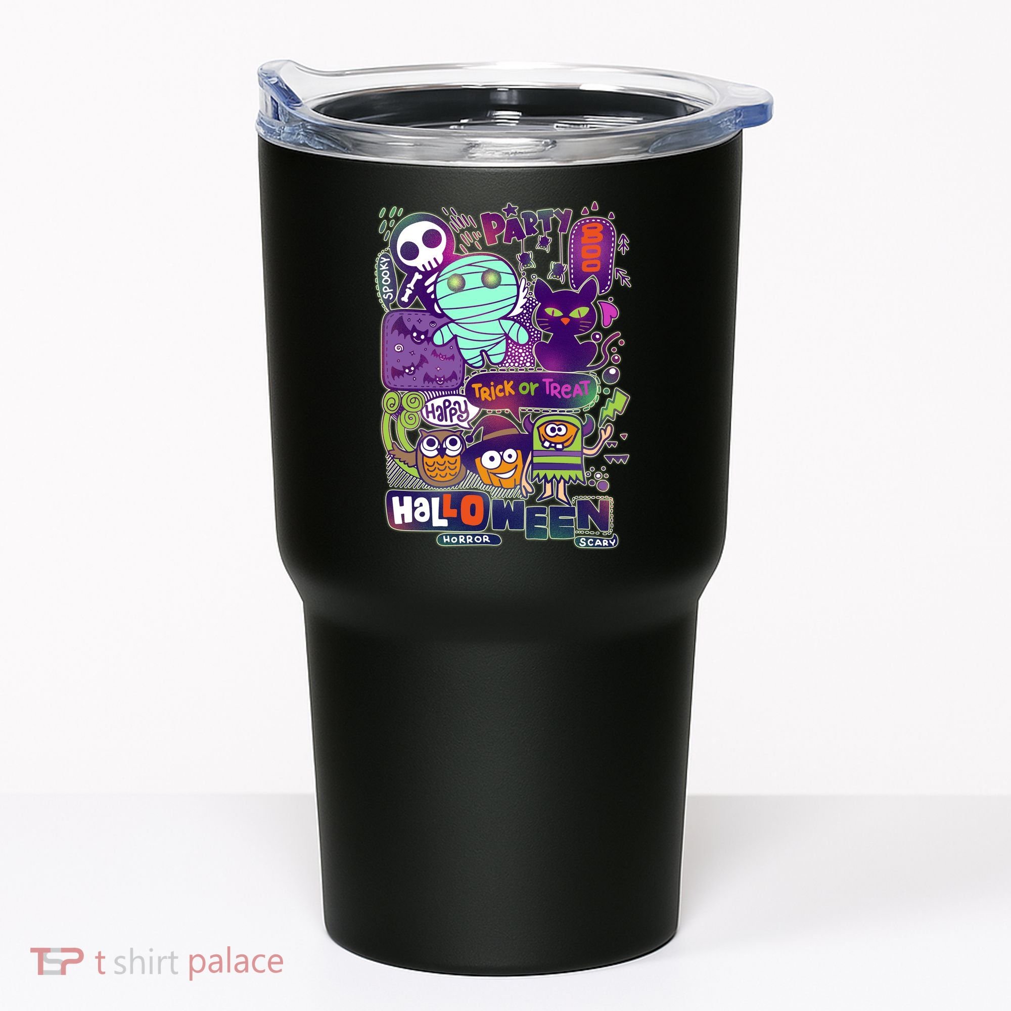 Halloween Party Doodles Tumbler
