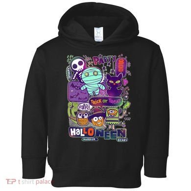 Halloween Party Doodles Toddler Hoodie
