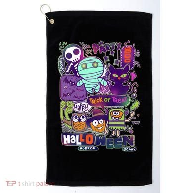 Halloween Party Doodles Golf Towel