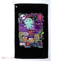 Halloween Party Doodles Golf Towel thumb 0