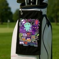 Halloween Party Doodles Golf Towel thumb 2