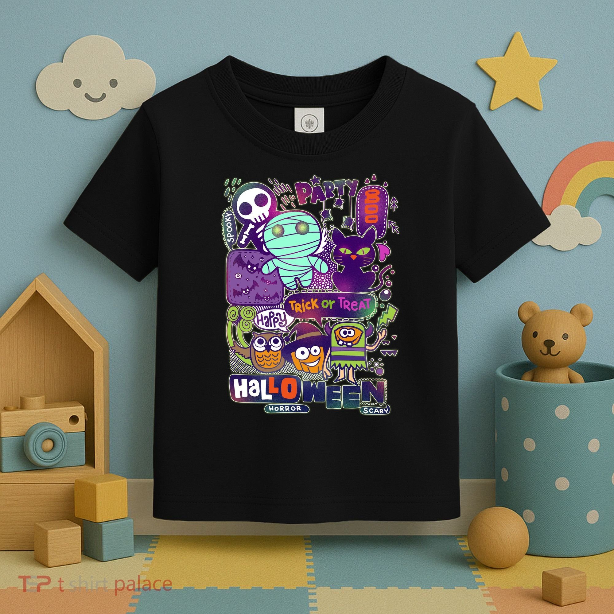 Halloween Party Doodles Toddler T-Shirt