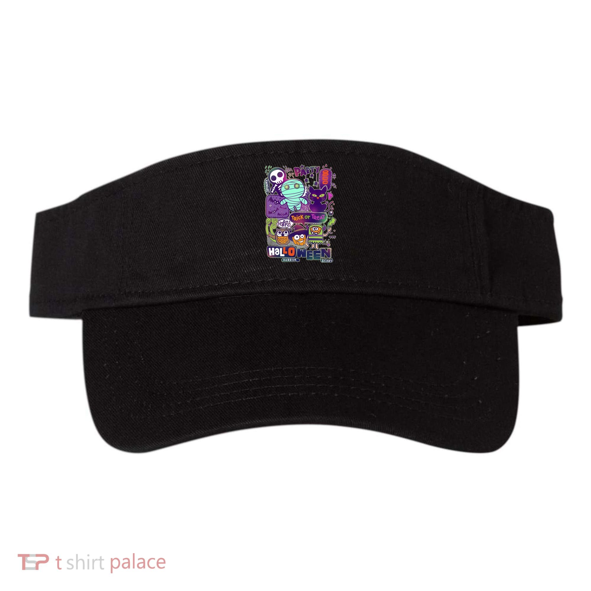 Halloween Party Doodles Visor