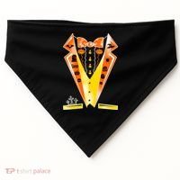 Halloween Party Tuxedo Tux USA-Made Doggie Bandana thumb 0