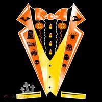 Halloween Party Tuxedo Tux Toddler Hoodie thumb 2