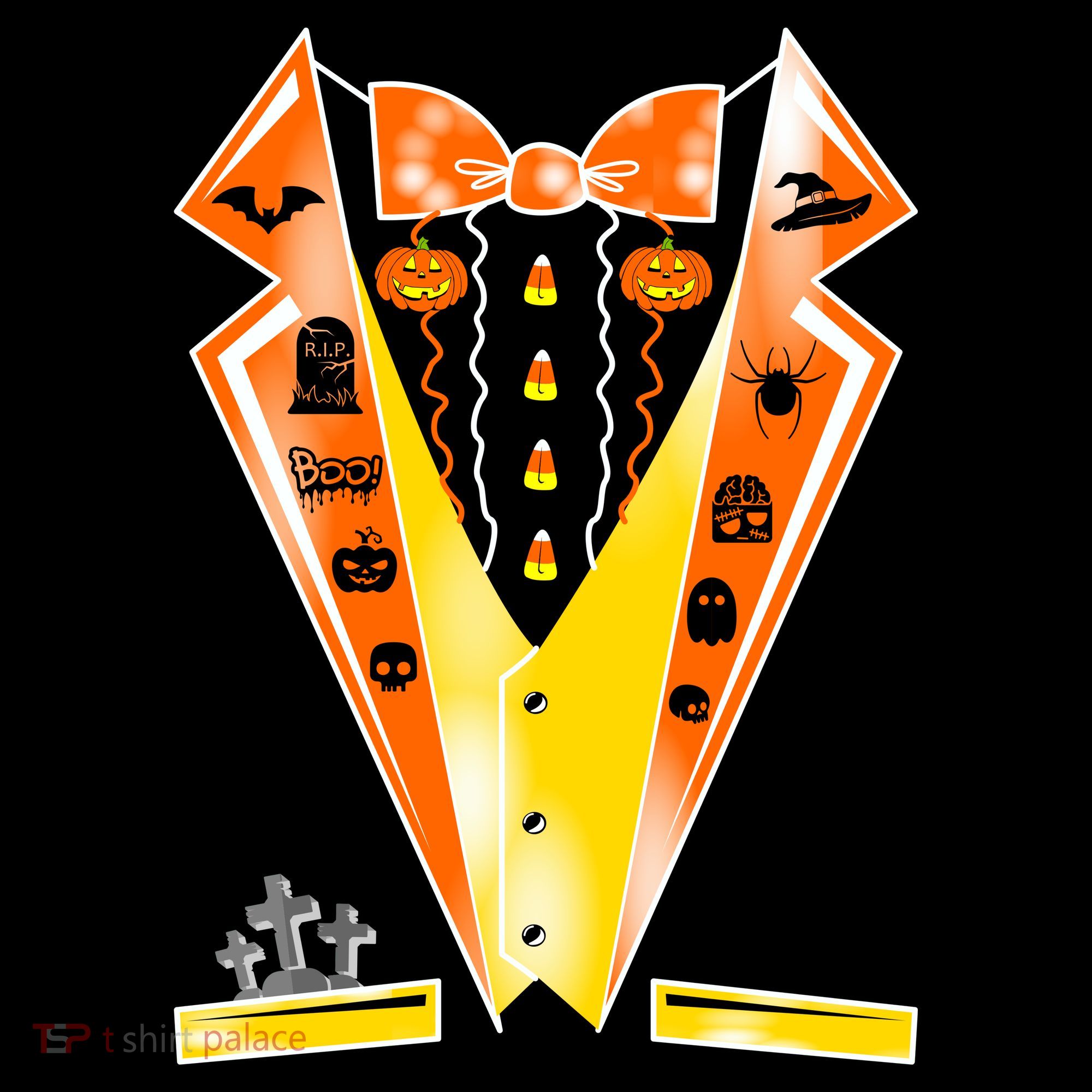 Halloween Party Tuxedo Tux Toddler Hoodie