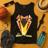 Halloween Party Tuxedo Tux Tank Top thumb 4