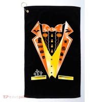 Halloween Party Tuxedo Tux Golf Towel thumb 0