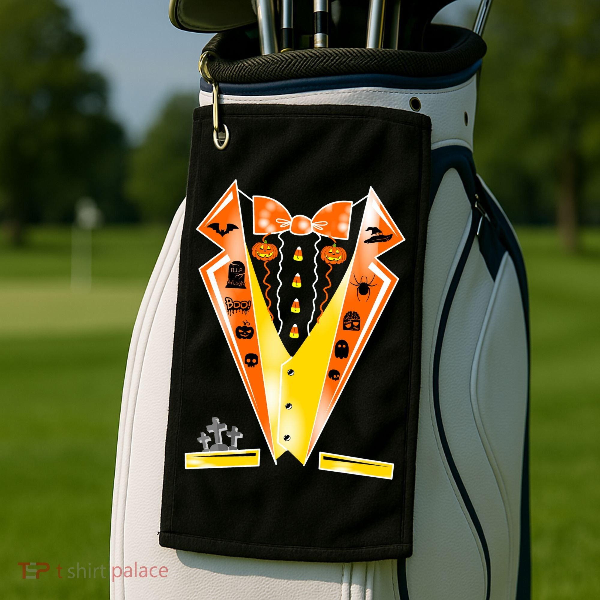 Halloween Party Tuxedo Tux Golf Towel