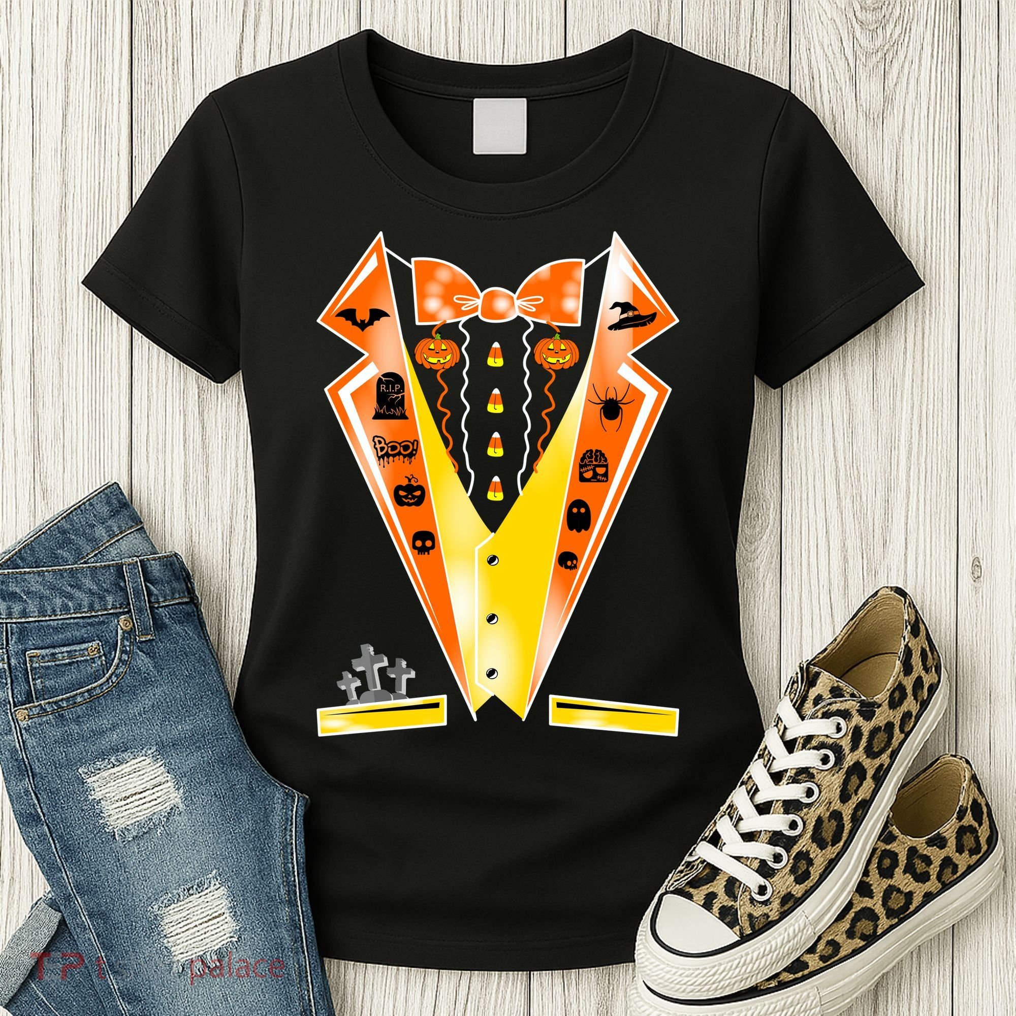 Halloween Party Tuxedo Tux Women's T-Shirt