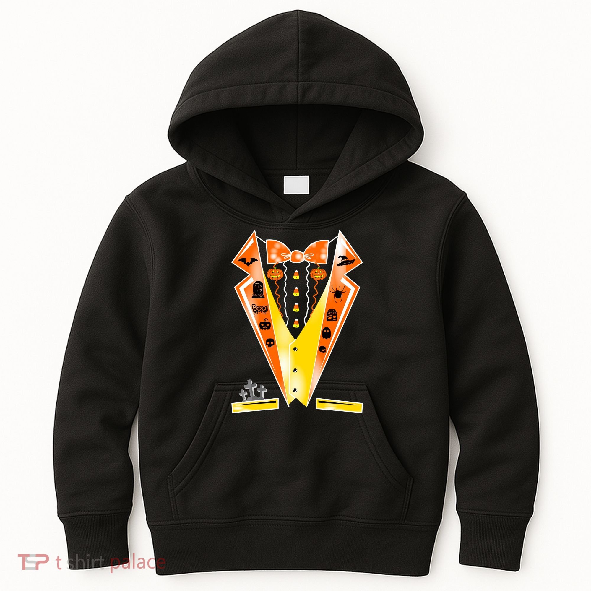 Halloween Party Tuxedo Tux Kids Hoodie