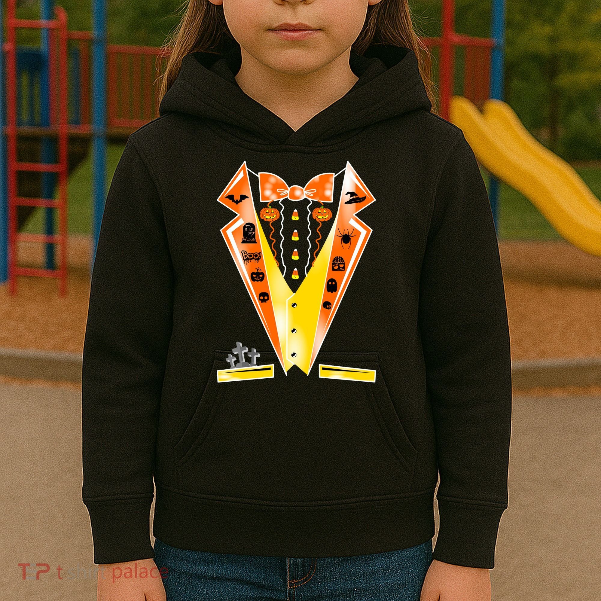 Halloween Party Tuxedo Tux Kids Hoodie