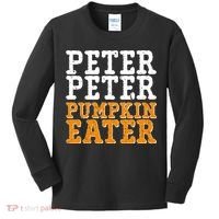 Halloween Peter Peter Pumpkin Eater Kids Long Sleeve Shirt thumb 0