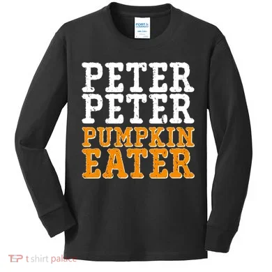 Halloween Peter Peter Pumpkin Eater Kids Long Sleeve Shirt