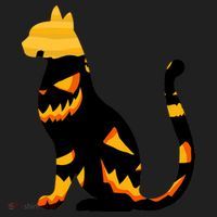 Halloween Pumpkin Cat Women's Sweatshirt thumb 2