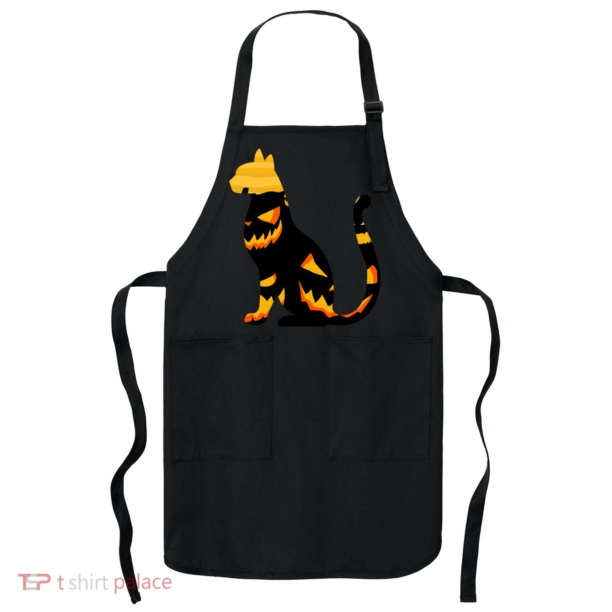 Halloween Pumpkin Cat Apron
