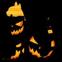 Halloween Pumpkin Cat Apron thumb 3