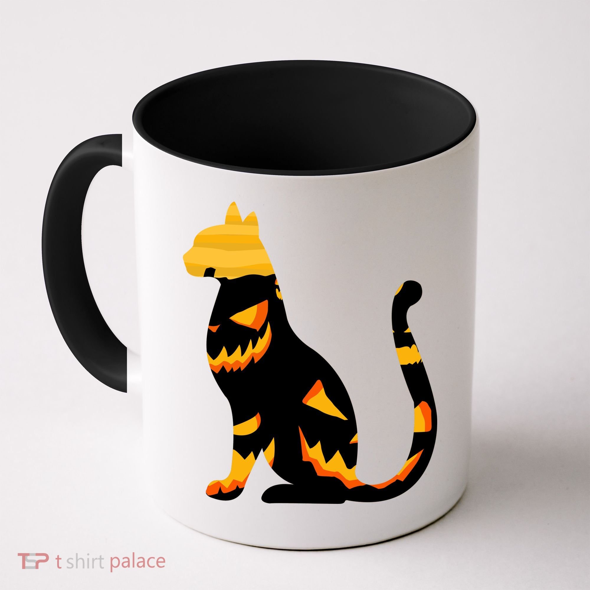 Halloween Pumpkin Cat Coffee Mug