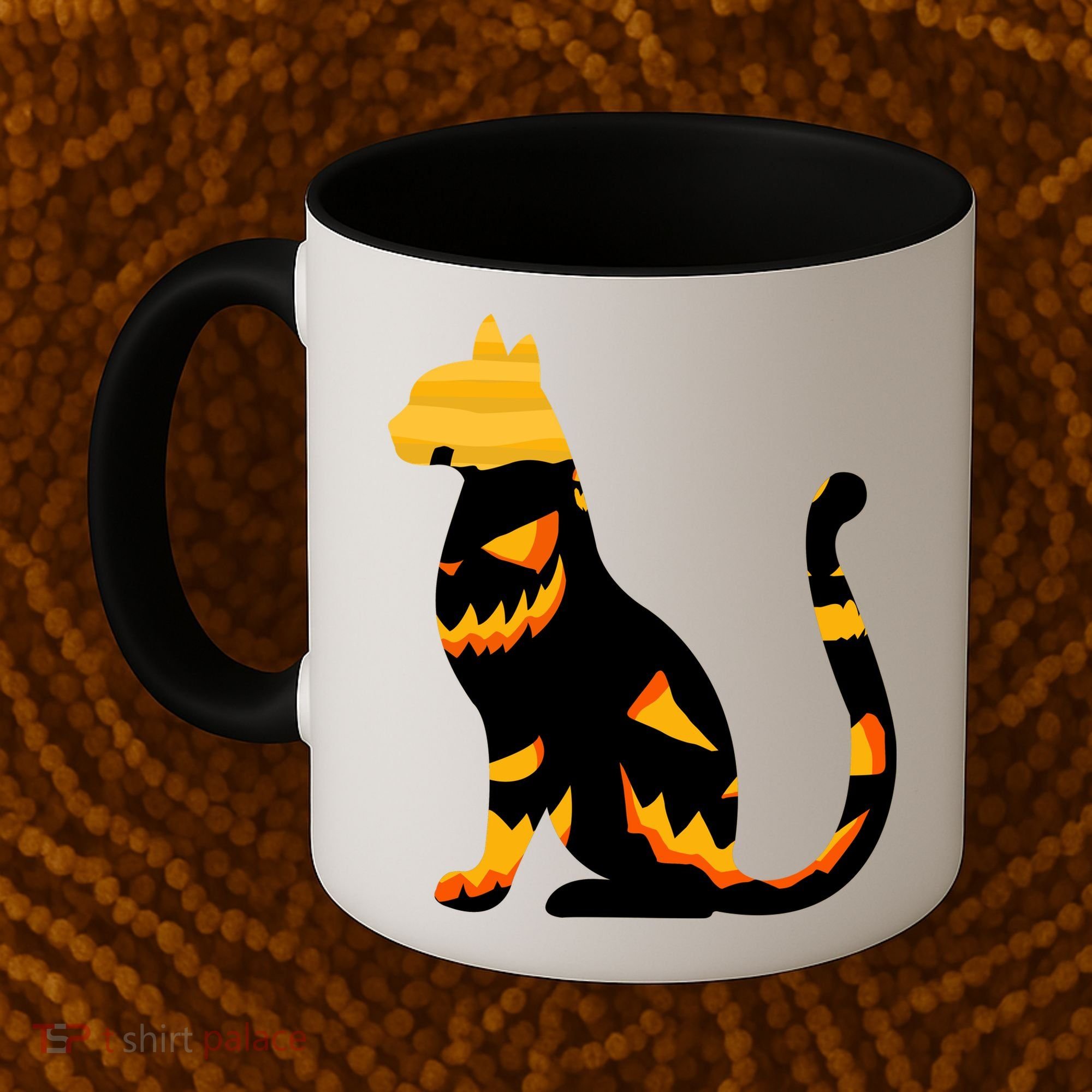 Halloween Pumpkin Cat Coffee Mug
